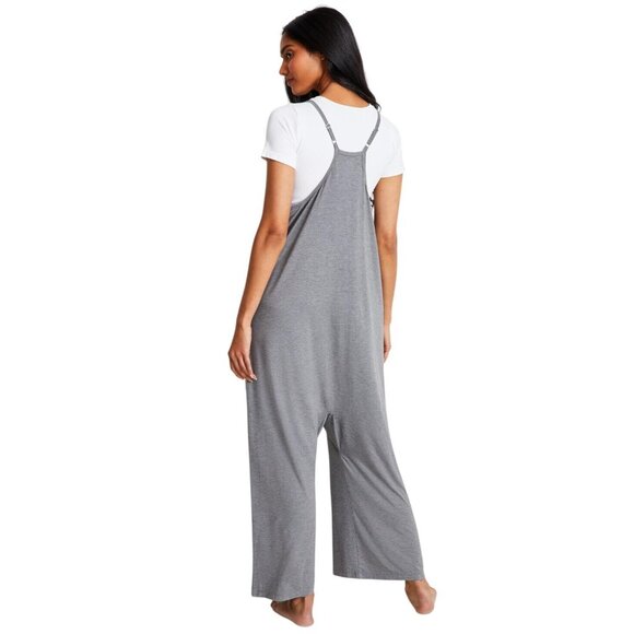 NWT State Of Day Sleeveless Knit Jumpsuit 100201527MS Pewter Heather Gray XL - Picture 2 of 8